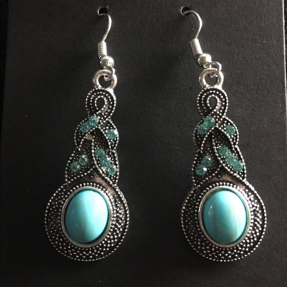 Antique Silver Tone Earrings